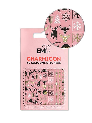 [CSS230] Charmicon 3D Silicone Stickers #148 Christmas Decoration