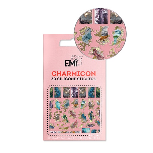 [CSS224] Charmicon 3D Silicone Stickers #142 Marble
