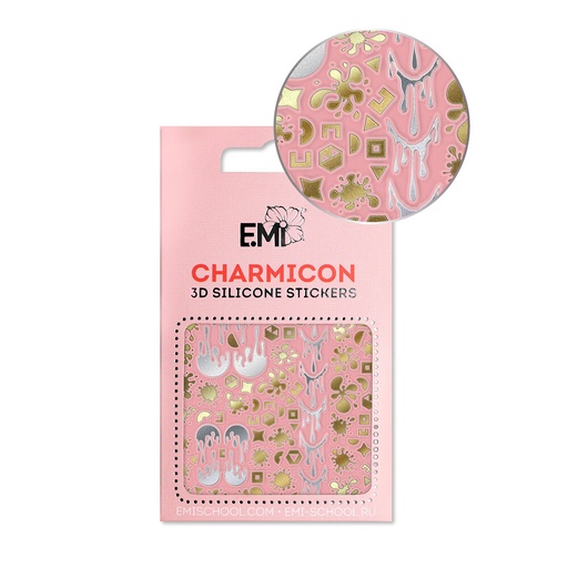 [CSS220] Charmicon 3D Silicone Stickers #138 Abstraction