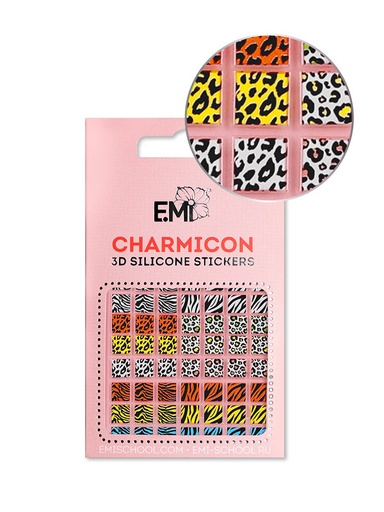 [CSS212] Charmicon 3D Silicone Stickers #130 Zebra