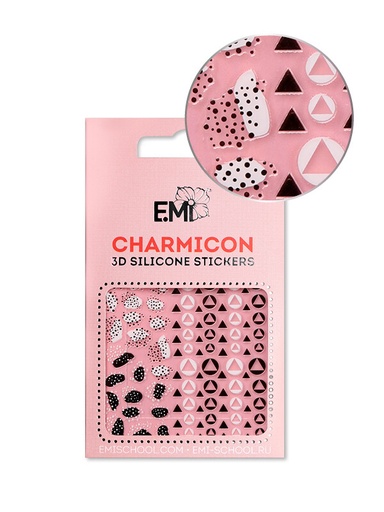 [CSS202] Charmicon 3D Silicone Stickers #120 Geometric Patterns