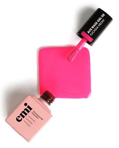 [ABFN-9] E.MiLac Ace Base #08 Fuchsia Neon, 9 ml.