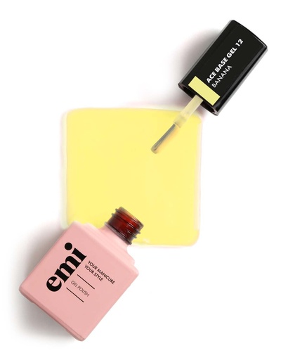 [ABBA-9] E.MiLac Ace Base Gel #12 Banana, 9 ml.