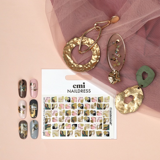 [NDS162] Naildress Slider Design #116 Marble and gold