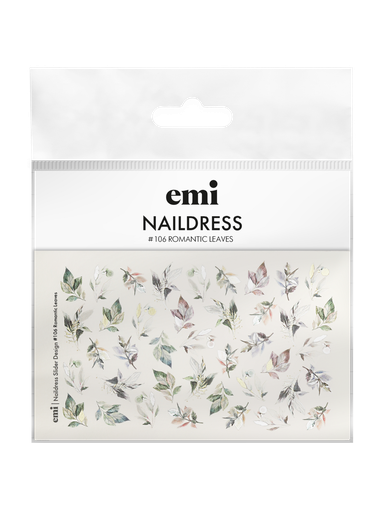 [NDS152] Naildress Slider Design #106 Romantic Leaves