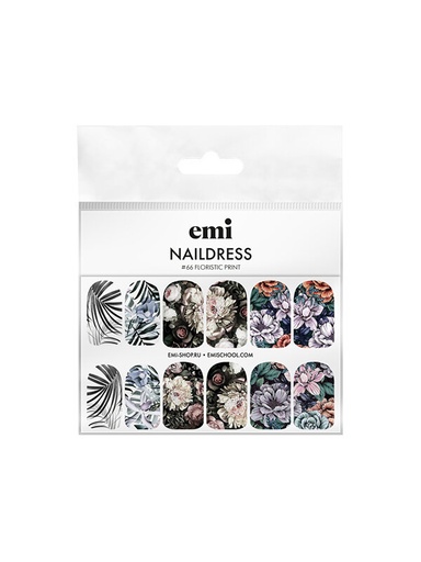 [NDS112] Naildress Slider Design #66 Floristic Print