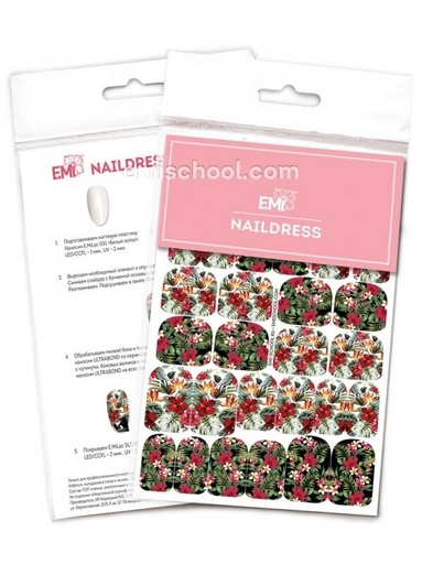 [NDS079] Naildress Slider Design #33 Tropical Print