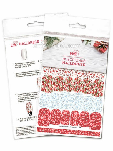 [NDS073] Naildress Slider Design #27 Christmas Print