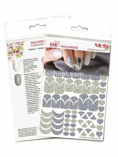 [NDS040] Naildress Slider Design Knitted Manicure