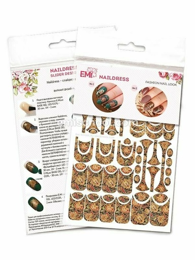 [NDS015] Naildress Slider Design Flowers of India