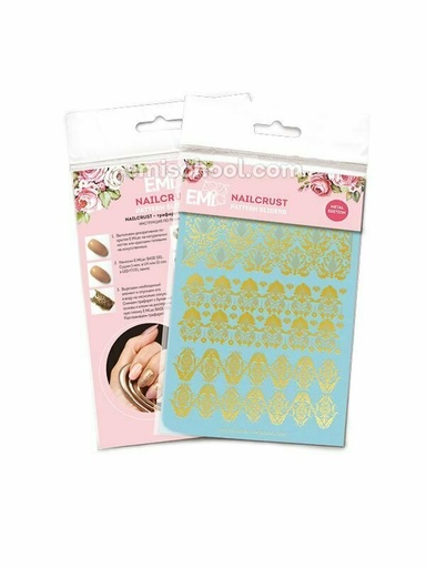 [NCPS051] NAILCRUST Pattern Sliders Gold #20
