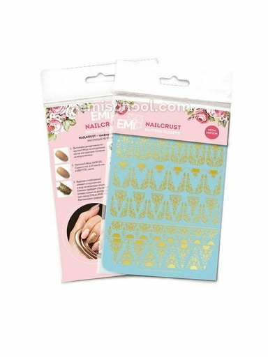 [NCPS048] NAILCRUST Pattern Sliders Gold #17
