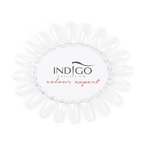 [10050105] Color Chart Display Oval transparent Indigo Colour Expert (White)