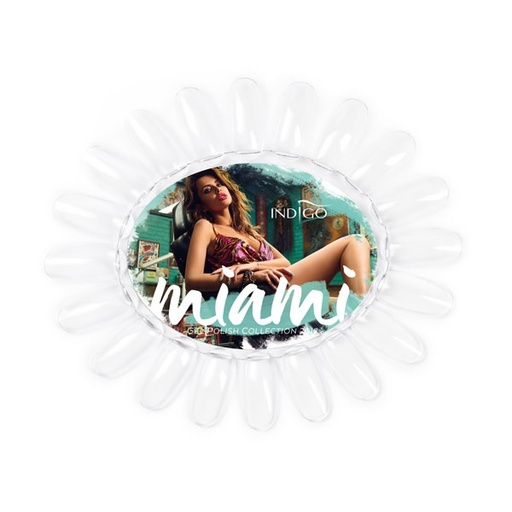 [10050106] Color Chart Display Oval transparent Miami Collection Don`t Worry Beach Happy