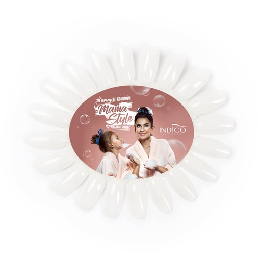 [10050121] Color Chart Display Oval milky Mini Bambini