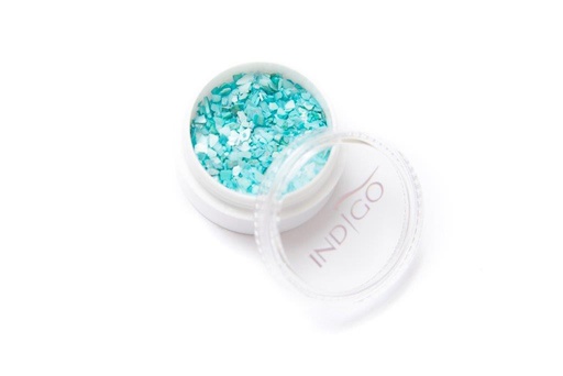 [10030137] Crushed Shells Turquoise Grey Wedding 3 g