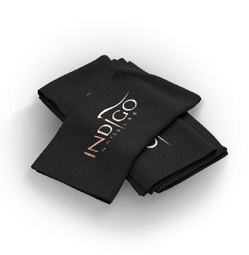 [10050484] Indigo Towel Black