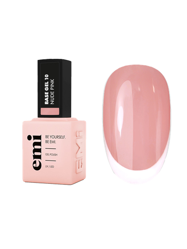 E.MiLac Base Gel Nude Pink #10, 9/15 ml.