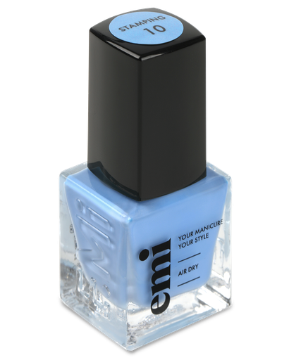 [SNP10] Nail Polish for Stamping Light Blue #10, 9 ml.
