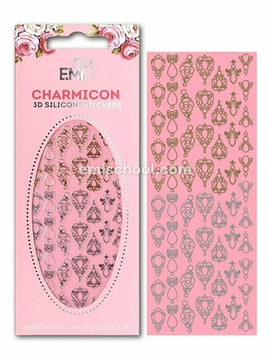 [CSS061] Charmicon 3D Silicone Stickers Jewelry Gold/Silver #1