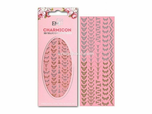 [CSS060] Charmicon 3D Silicone Stickers Lunula MIX  #5 Gold/Silver