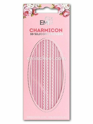 [CSS030] Charmicon 3D Silicone Stickers Lace MIX White #3