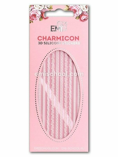 [CSS022] Charmicon 3D Silicone Stickers Ornament MIX White #2