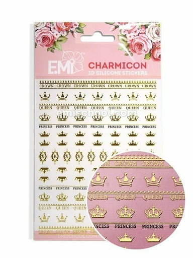 [CSS005] Charmicon 3D Silicone Stickers Crowns