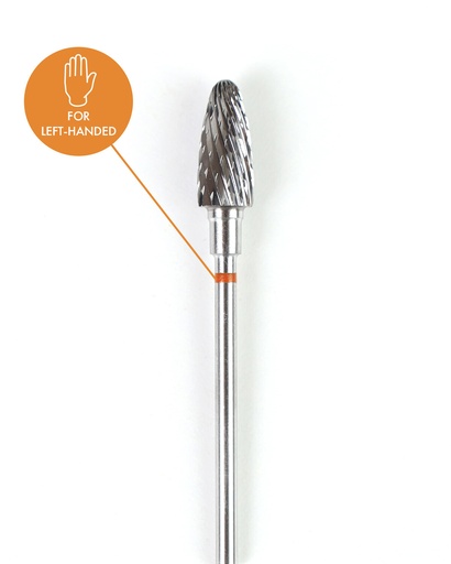 [CSCRFLM-6] Corn-shaped Carbide Rotary File for Lefties, 6 mm, Medium abrasiveness