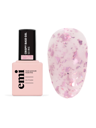 [CRBGI9] E.MiLac Crispy Base Gel #03 Iris, 9 ml.