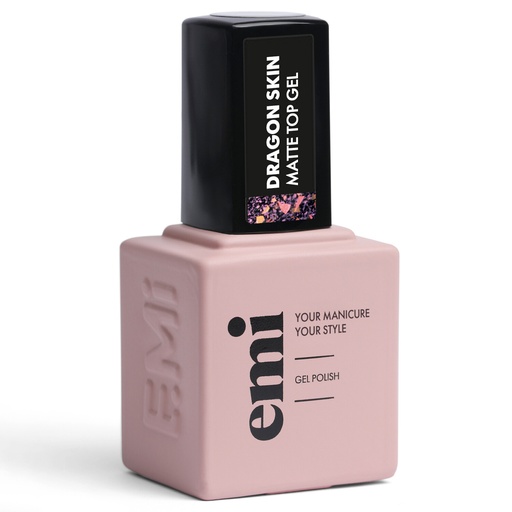 [LADSMTG-9] E.MiLac Dragon Skin Matte Top Gel, 9 ml.