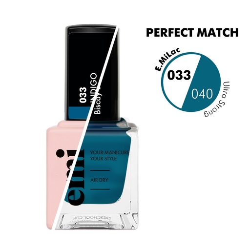 [12360] E.MiLac Indigo #033 & Ultra Strong NP Biscay Bay #040