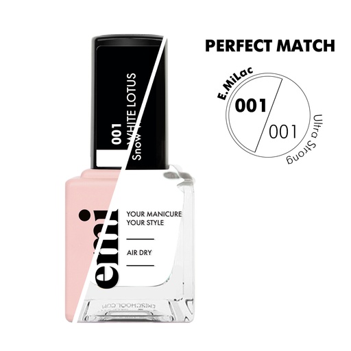 [12355] E.MiLac White Lotus #001 & Ultra Strong NP Snow White #001