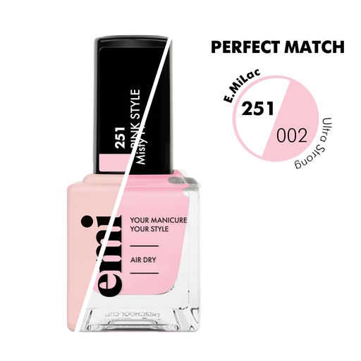 [12347] E.MiLac Pink Style #251&Ultra Strong NP Misty Pink #002