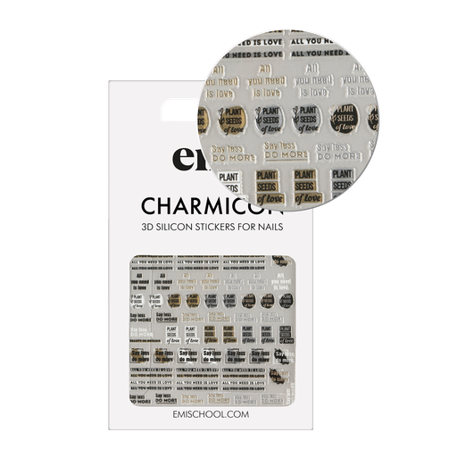[CSS322] Charmicon 3D Silicone Stickers #240 Beauty in details