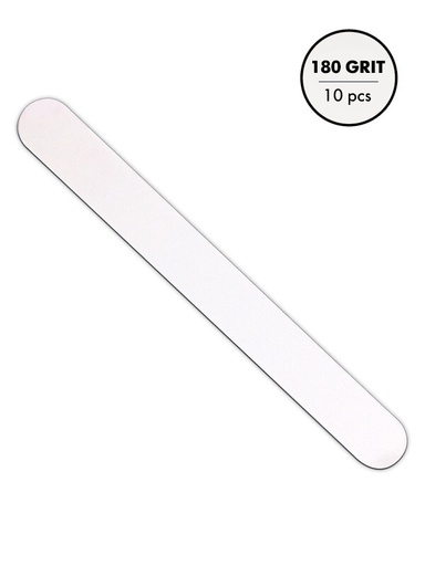 [NFSSW-180N] 180 grit Manicure File Refill Straight White, 10 pcs