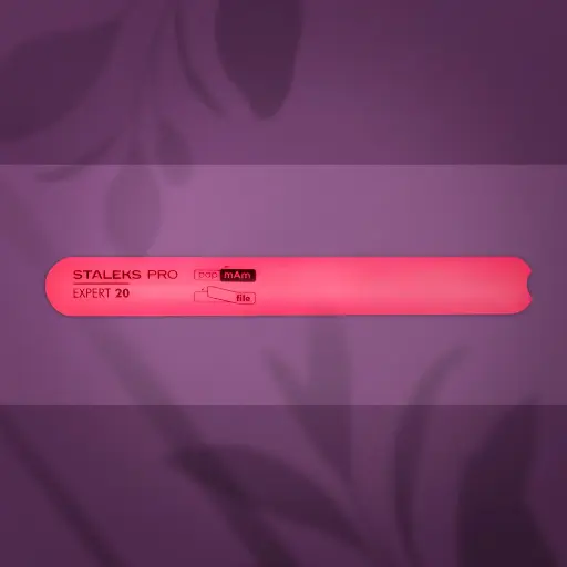 Lima De Uñas De Plástico Biselada, Recta (Base) EXPERT 20(SPBE-20) 