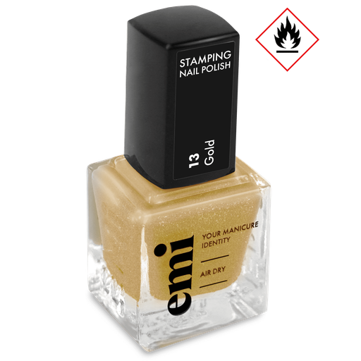 [SNP13] Nail Polish for Stamping #13 Gold, 9 ml.