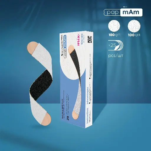 Limas Desechables Doble Cara Papmam Mix Para Base De Madera EXPERT (25 Pzas.)(DWCEMix-22-100/180)