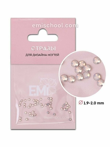 [RWO650] Rhinestones White Opal #6, 50 pcs