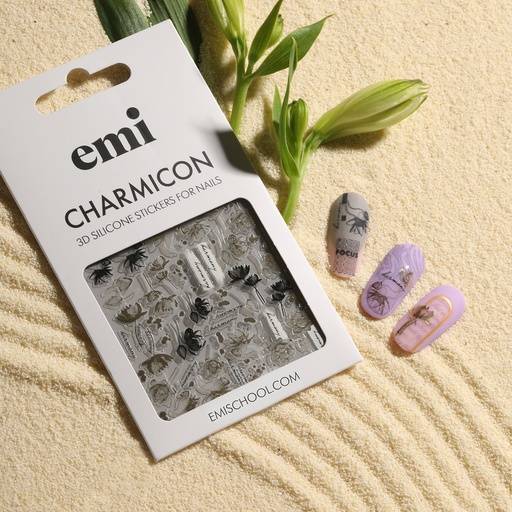 CHARMICON 3D SILICONE STICKERS #257 BLOOMING LOTUS