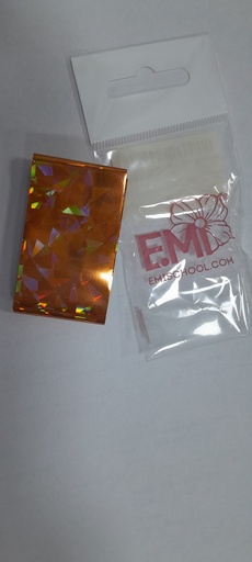 FOIL HOLOGRAPHIC DARK ORANGE 1.5m